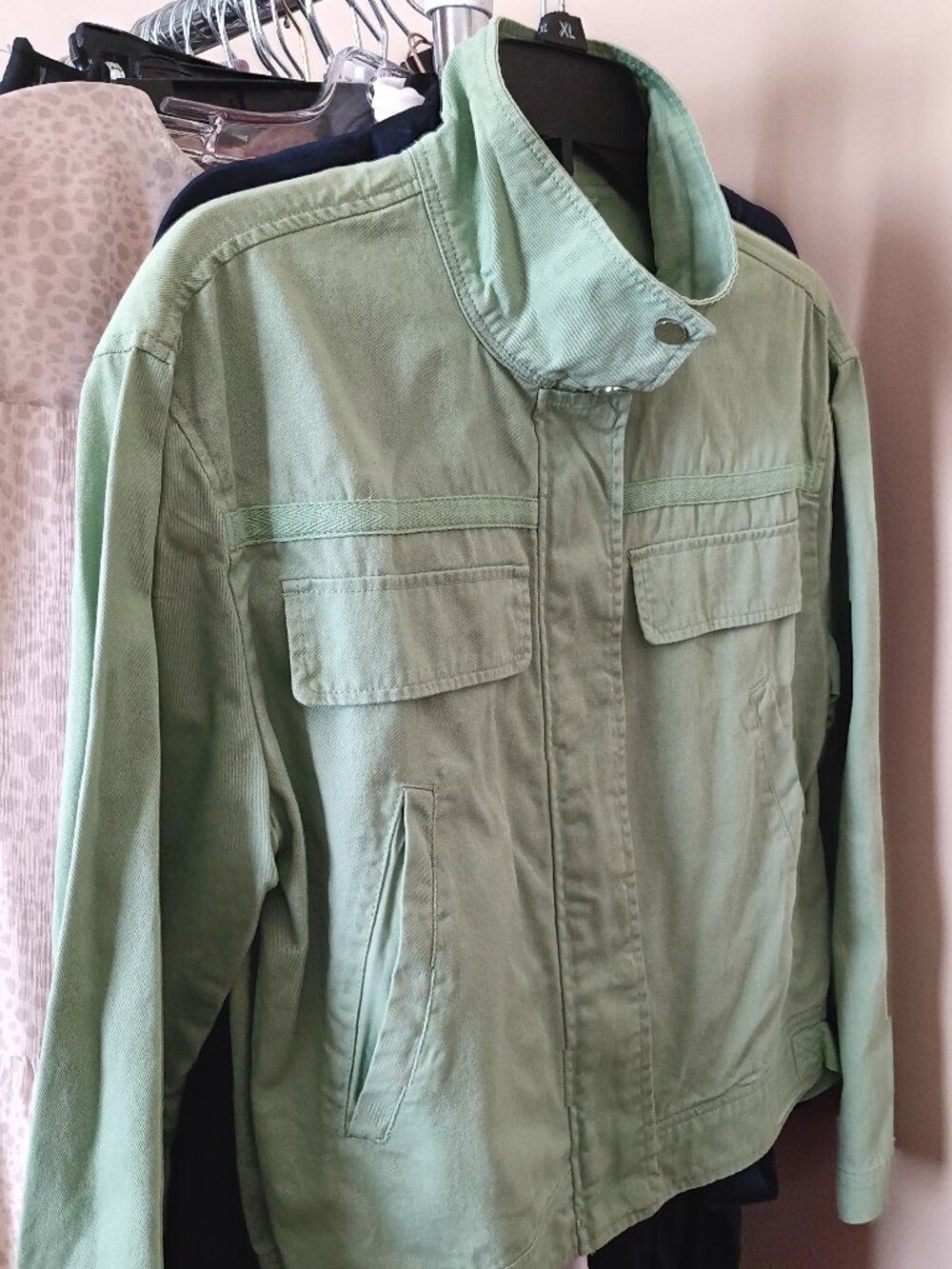 NWT Sage Green Cotton Jacket by Treasure & Bond